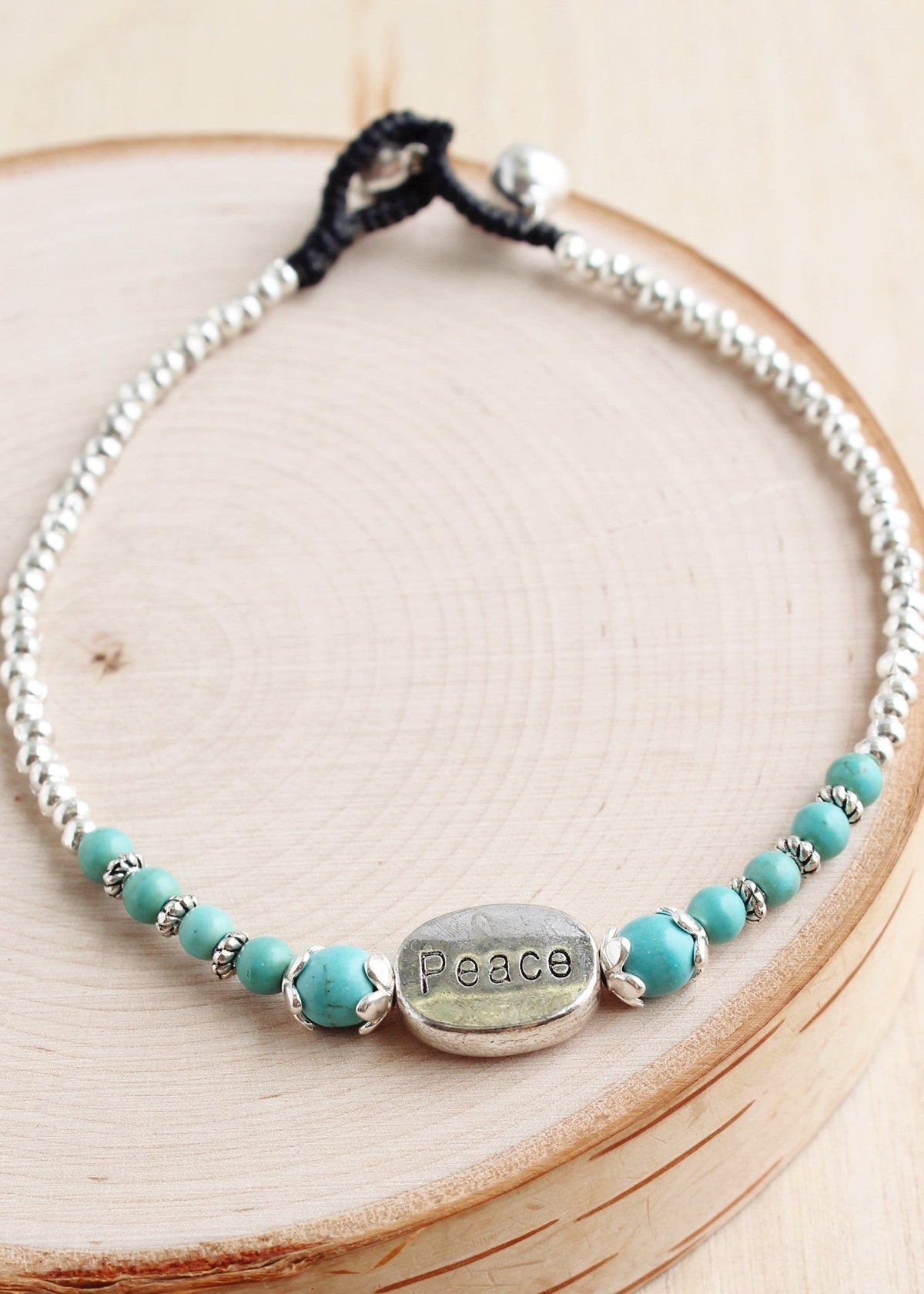 Peace Stone Alloy Bracelet | Shop Bali Queen