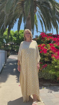 Tribal Tides Long Caftan | Shop Coco Rose Boutique Beach & Resort Wear