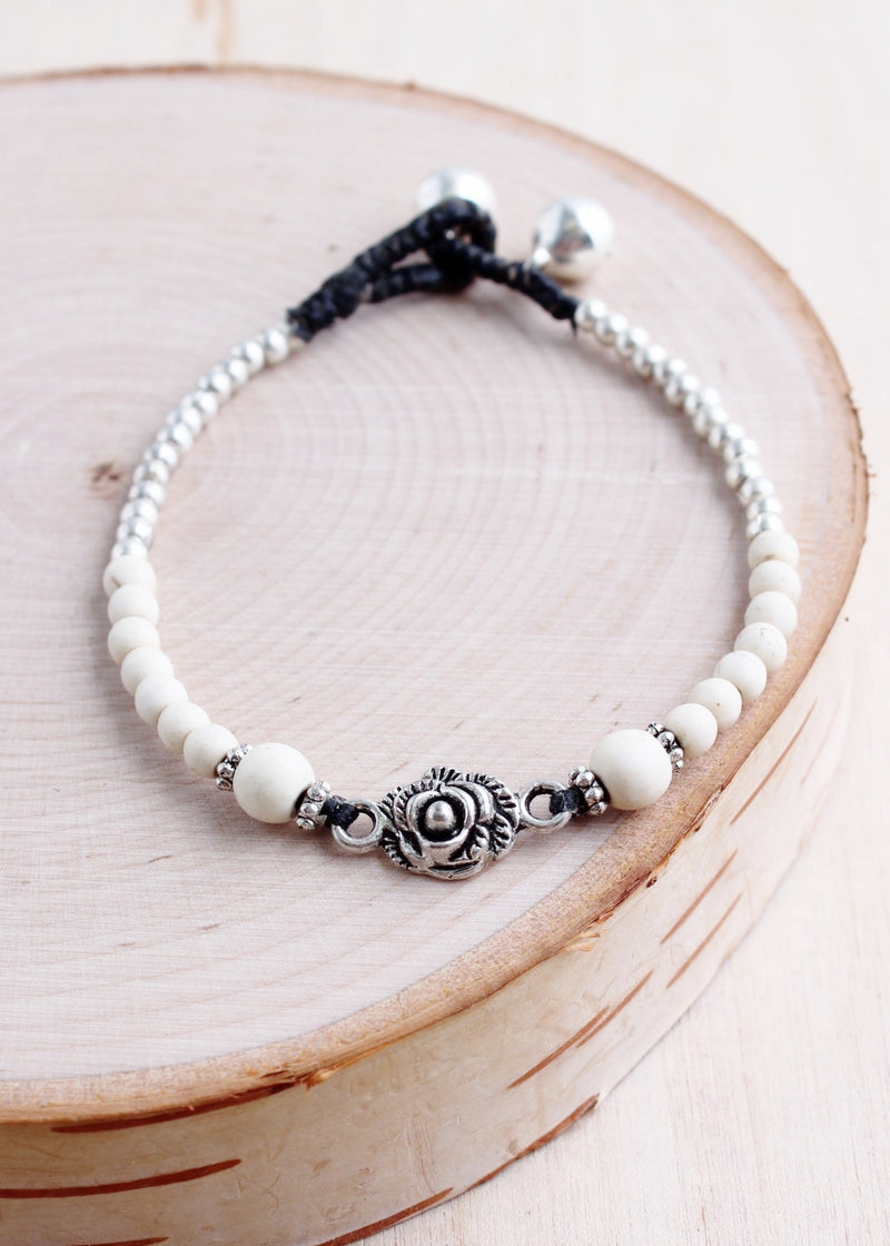 Rose Stone Alloy Bracelet | Shop Bali Queen