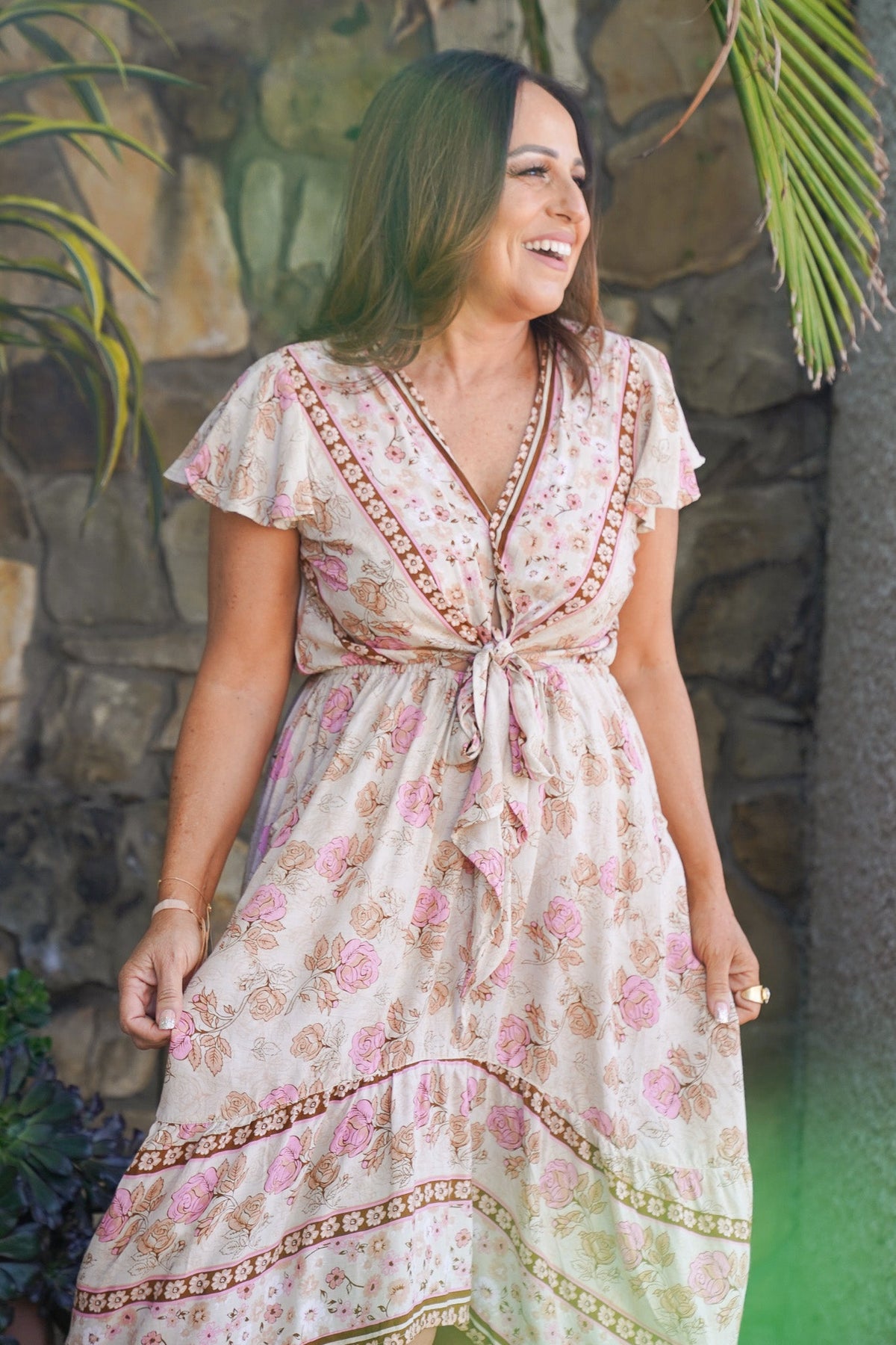 Flare Dress Coach Rose Print Ruffle Dress Liliane Garden Rose Ruffled A-Line Formal Dress Windsor Flare Dress Coach Rose Print Ruffle Dress Liliane Garden Rose Ruffled A-Line Formal Dress Windsor