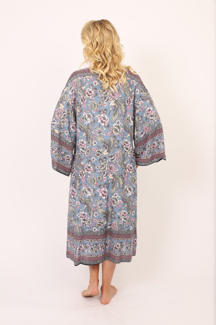 Bali Queen, Coco Rose, Resort Wear, pool Wear, bathing suit coverup, summer, summer style, boutique, bali, travel, boho style, Tulum, embroidery, trending spring, cruise wear, vacation, beach wear, insta beachwear, lifestyle, swim, caftan, kimono, robe, paradise print.