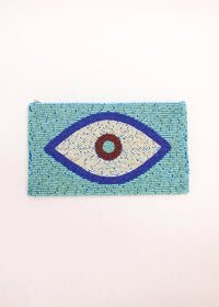 Large Evil Eye Clutch