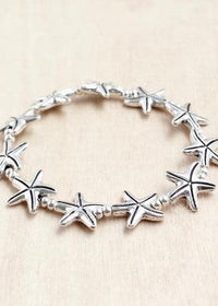 Cloria Starfish Alloy Stretch Bracelet
