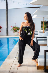  Bali Queen, Coco Rose, Resort Wear, Pool Wear, Bathing Suit Coverup, Summer, Sundress, Summer Style, Beach Boutique, Bali, Travel, Boho Style, Tulum, Embroidery, Trending, Cruise Wear, Vacation, Beach Wear, Insta Beachwear, Lifestyle, Swim, Shop Online, Embroidered Jumpsuit.