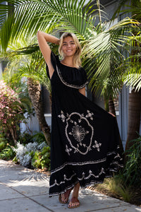 Bali Queen, Coco Rose, Resort Wear, Pool Wear, Bathing Suit Coverup, Summer, Sundress, Summer Style, Beach Boutique, Bali, Travel, Boho Style, Tulum, Embroidery, Trending, Cruise Wear, Vacation, Beach Wear, Insta Beachwear, Lifestyle, Swim, Shop Online, Embroidered Dress