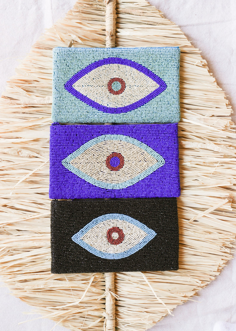 Large Evil Eye Clutch