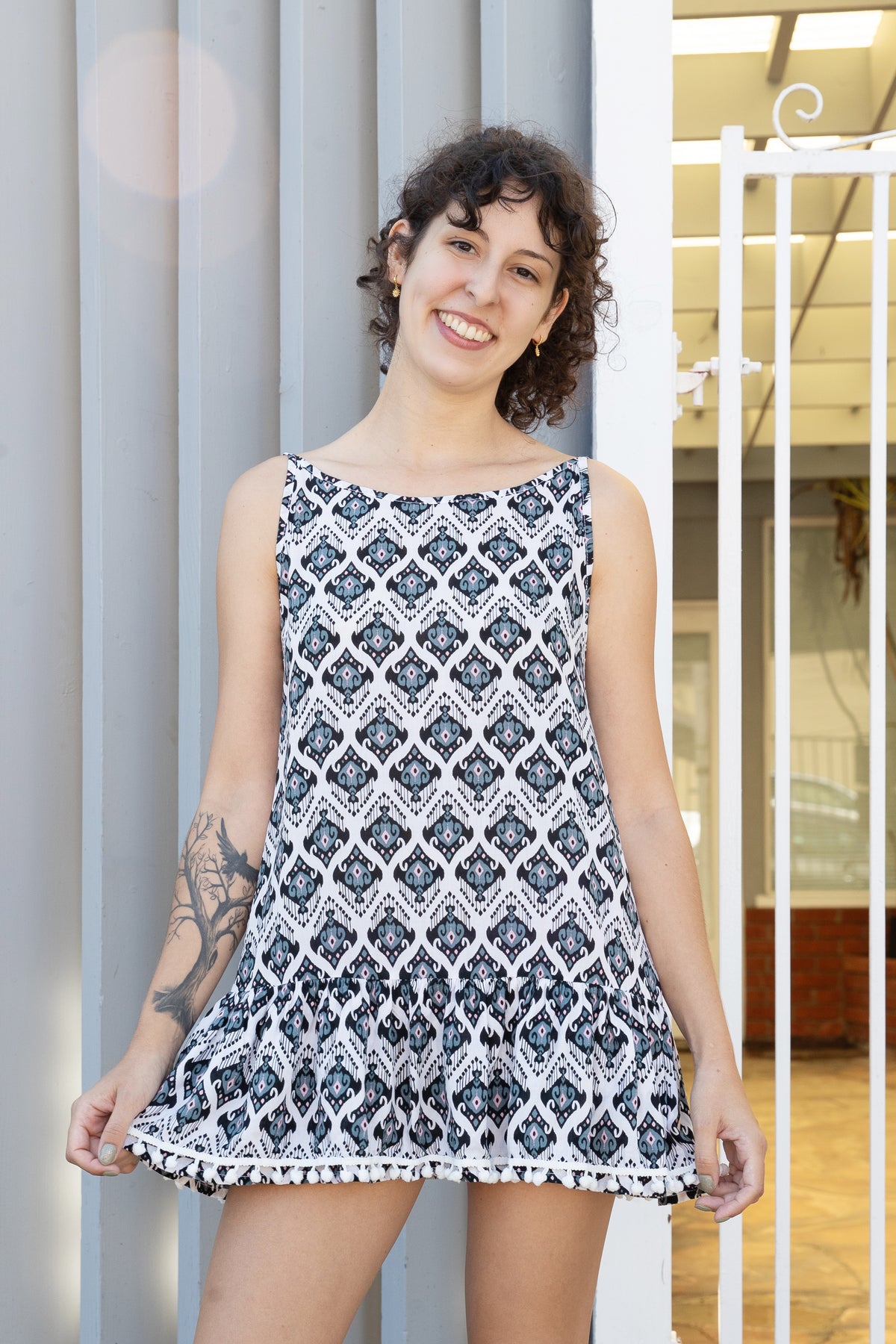 ikat mini dress IKAT MINI YELLOW DRESS