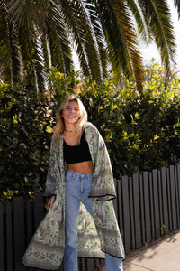 Bali Queen, Coco Rose, Resort Wear, pool Wear, bathing suit coverup, summer, summer style, boutique, bali, travel, boho style, Tulum, embroidery, trending spring, cruise wear, vacation, beach wear, insta beachwear, lifestyle, swim, caftan, kimono, robe, paradise print.