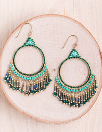 Thai crystal, hoop earrings, sparkle earrings, statement earrings, summery, summer style, Bali queen, coco rose