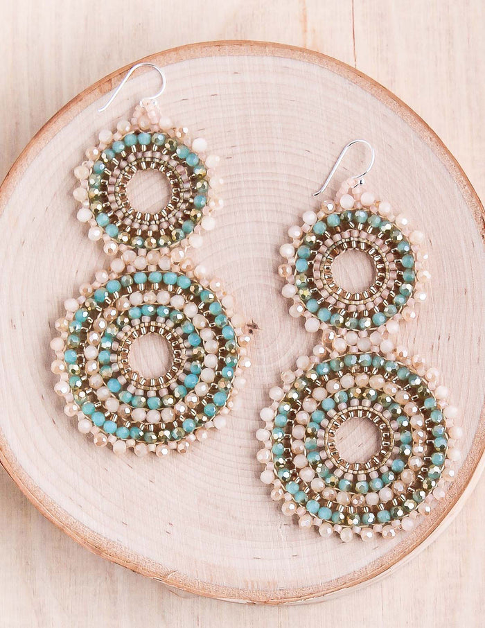 Thai Crystal Earrings, crystal earring, hopp earrings, dazzle, dangly earrings, statement earring, bali queen, coco rose, summer style