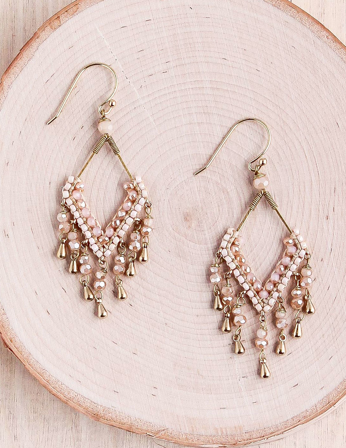 Rose gold deals boho earrings