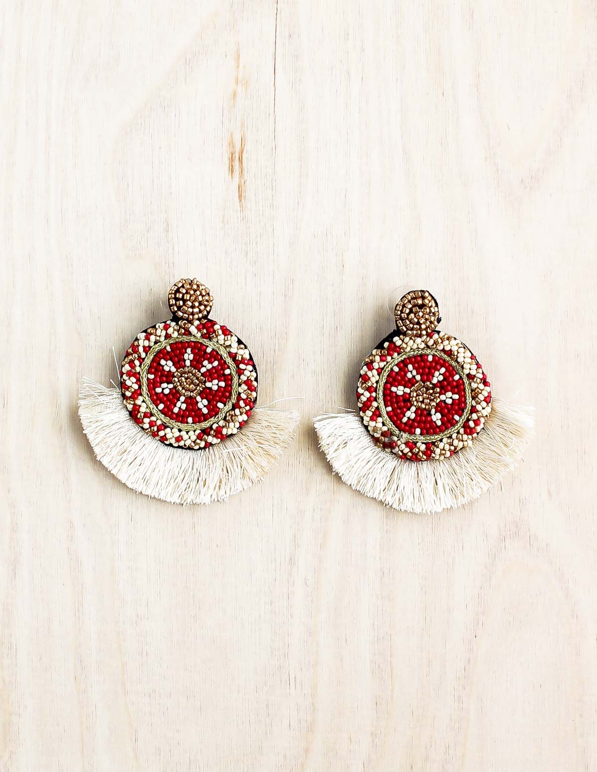 navajo earring, statement earring, beaded earring, fan earring, bali, bali queen, coco rose