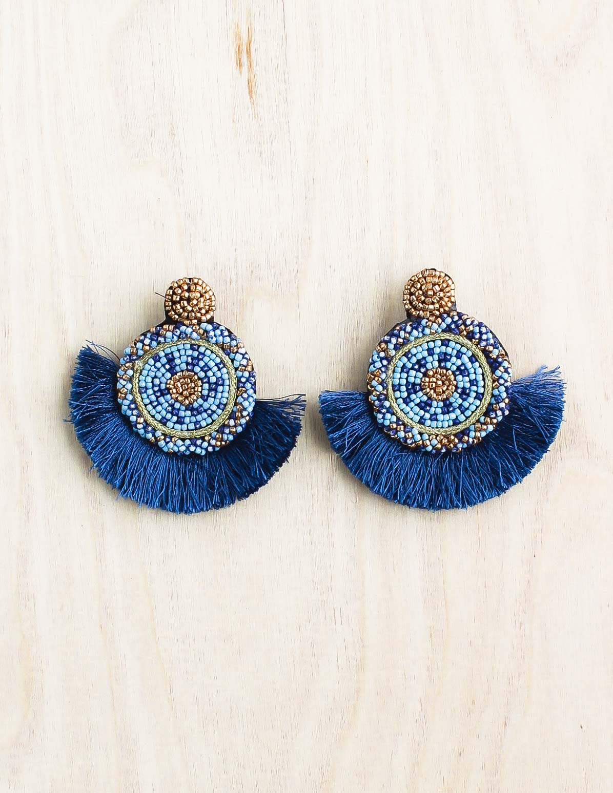 navajo earring, statement earring, beaded earring, fan earring, bali, bali queen, coco rose