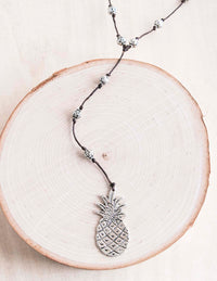  alloy, bali queen, coco rose, silver, rhodium, hypoallergenic, tribal jewelry, pineapple, pineapple pendant, Hawaii, fruits