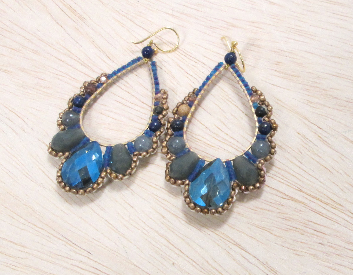 teardrop, Thai crystal, statement earring, dazzle, glam, bali queen, coco rose