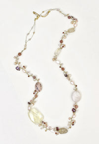 pearl necklace, Crystal Necklace, Coco rose, Freshwater Pearl