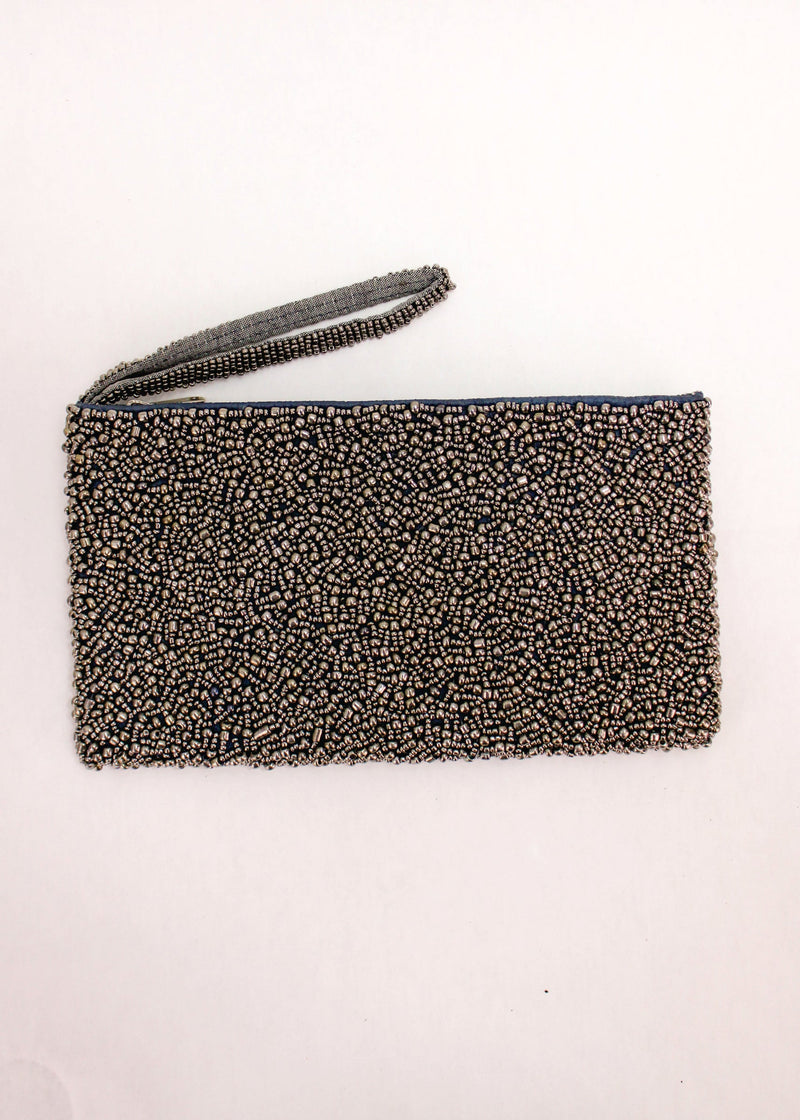 Pebbles Beaded Clutch