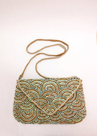 Mermaid Beaded Crossbody/Clutch | Shop Coco Rose Boutique Beach & Resort Wear